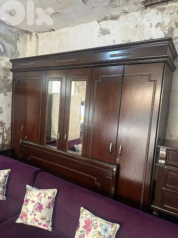 اوضة نوم خشب زان ولاتي ملبسة قشرة زان 1