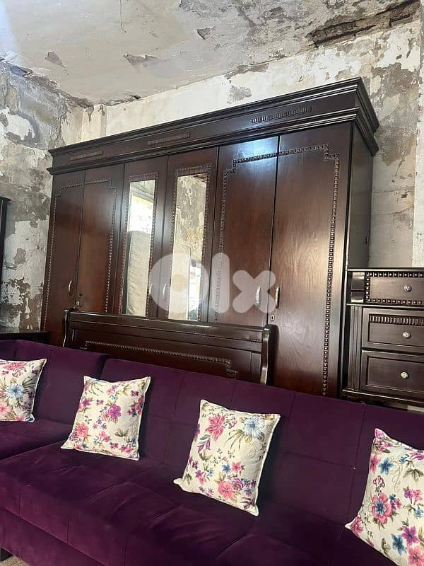 اوضة نوم خشب زان ولاتي ملبسة قشرة زان 2