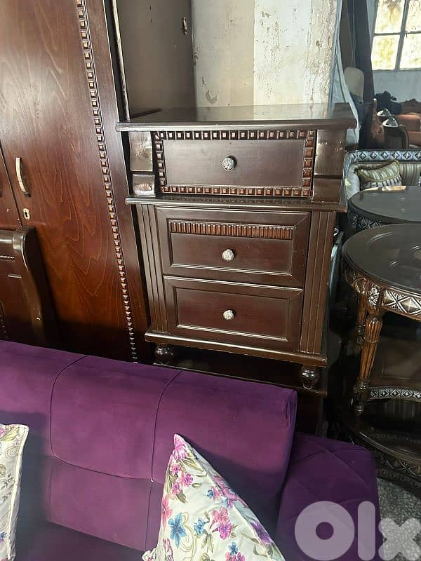 اوضة نوم خشب زان ولاتي ملبسة قشرة زان 3