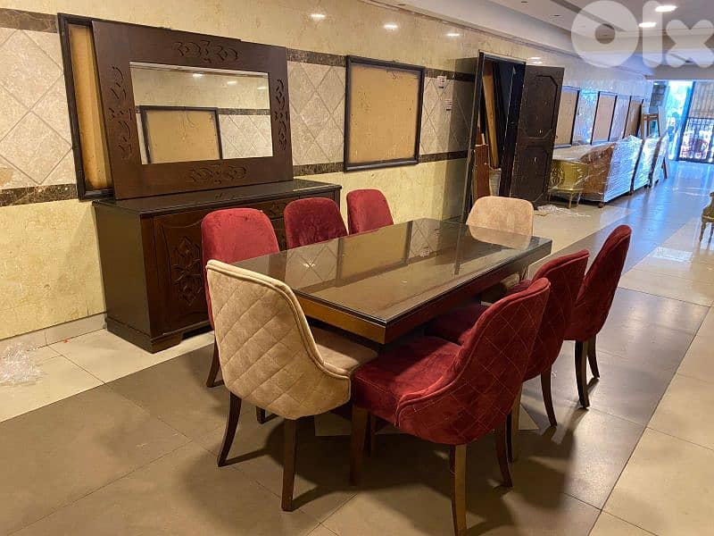 اوضة سفرة شغل توصاية ملبسة قشرة زان 8