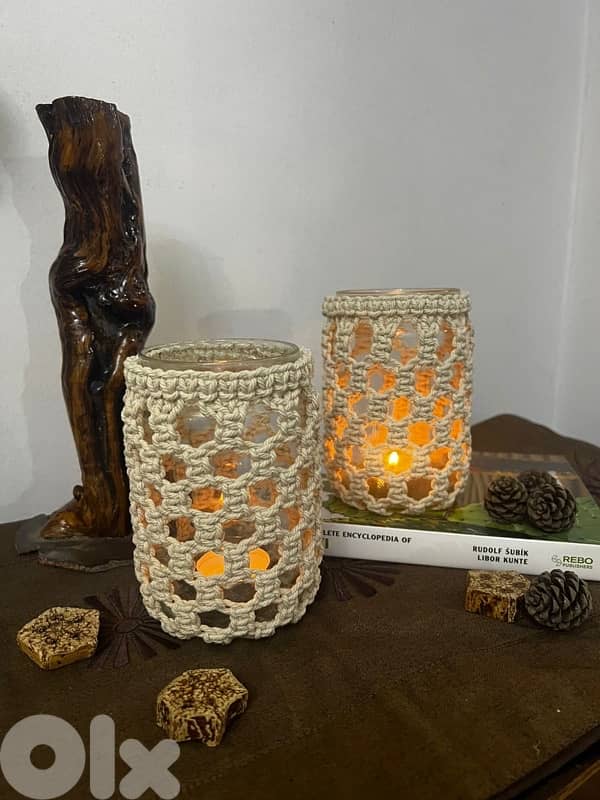 Candle holder Macrame 5
