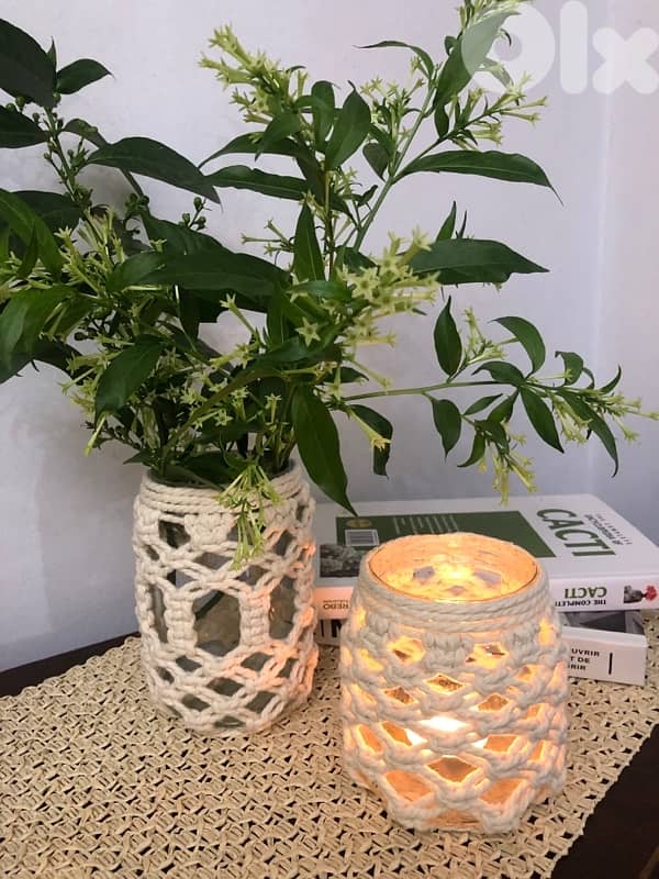 Candle holder Macrame 10