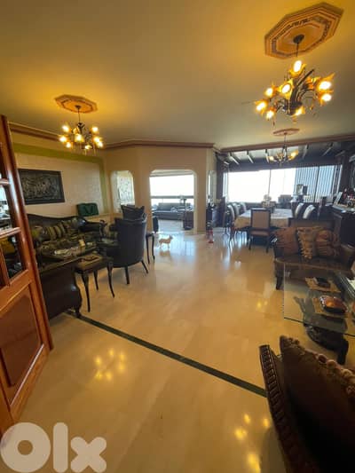 SEA VIEW APARTMENT FOR SALE IN MANSOURIEH PRIME 3 BEDROOMS, (MA-456)