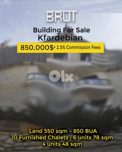 Building for sale in Kfardebian Oyoun el simen - 10 furnished chalets