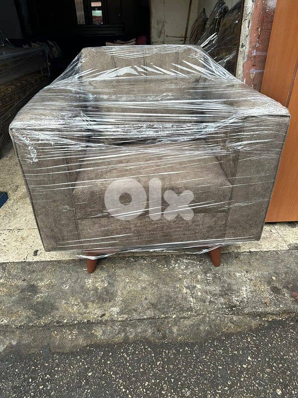 طقم كنبايات شغل توصاية خشب شوح جديد 4