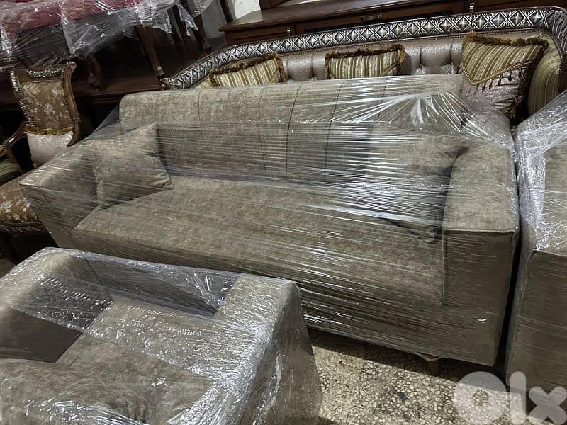 طقم كنبايات شغل توصاية خشب شوح جديد 5