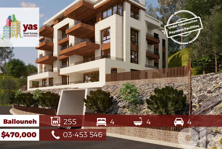 Ballouneh 255m2 | Under Construction | Ultra Prime Location | OTS | 0