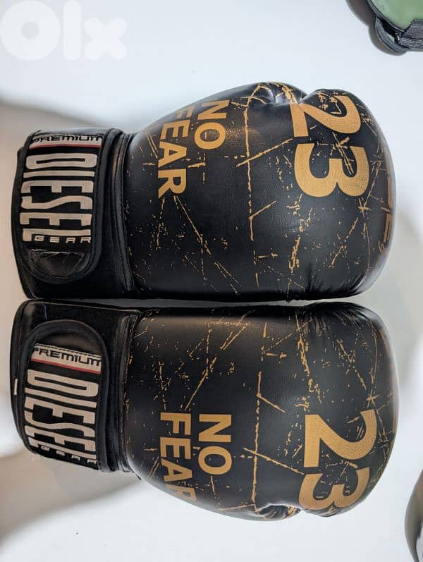 Diesel 16oz gloves barely used 1