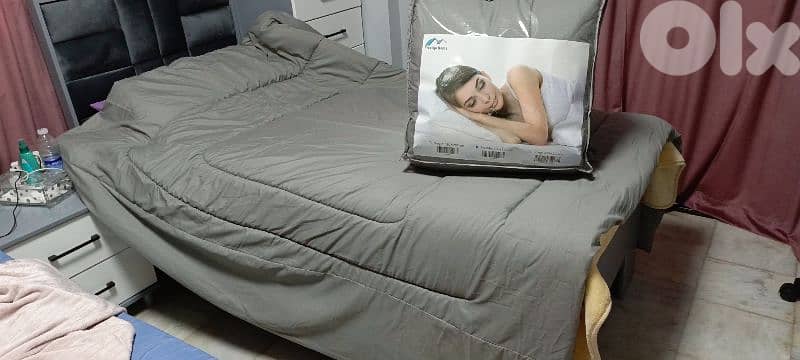 كفرلي او لحاف مجوز عدد 2 . قياس 200×205 سعر الواحد 17$ ولتنين سوا 30$ 0