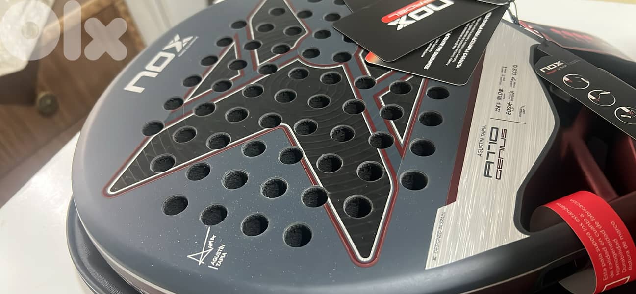 Nox AT10 Genius 12k By Agustin Tapia Padel Racket 0