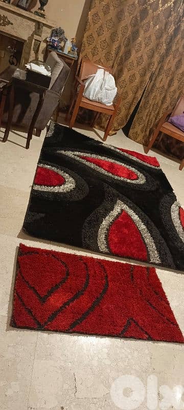 سجاده خيط طويل قياس 235×165 مع دعسات عدد 2 السعر70$ 0