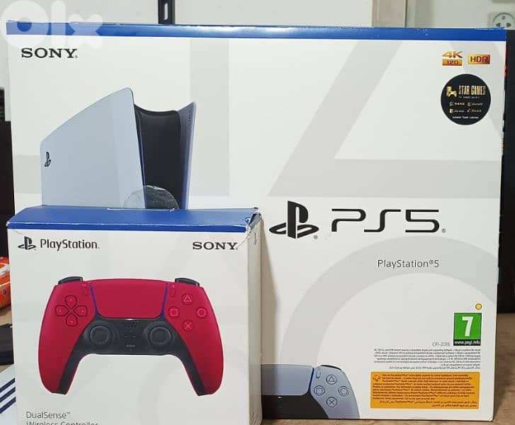 Playstation 5 slim European open box used 10 days  1TB  With 2 control 0