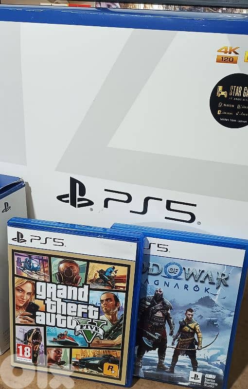 Playstation 5 slim European open box used 10 days  1TB  With 2 control 2