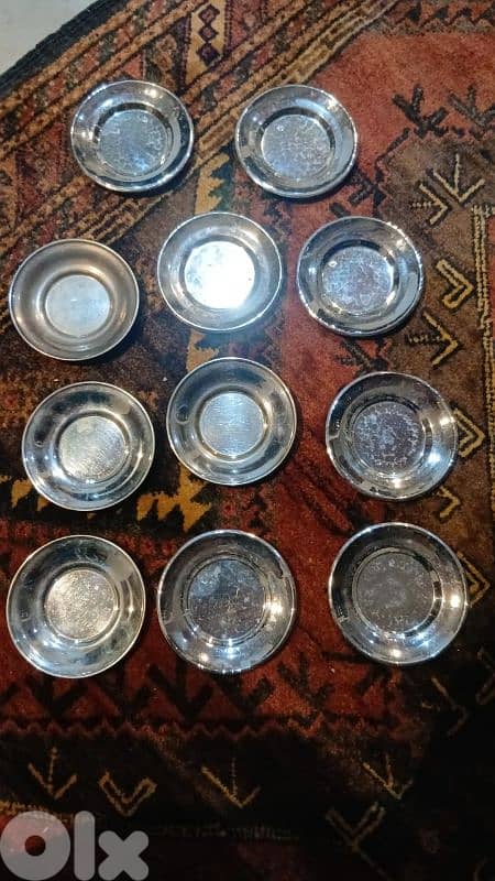 ١١ صحن إيطالي silver plated 0
