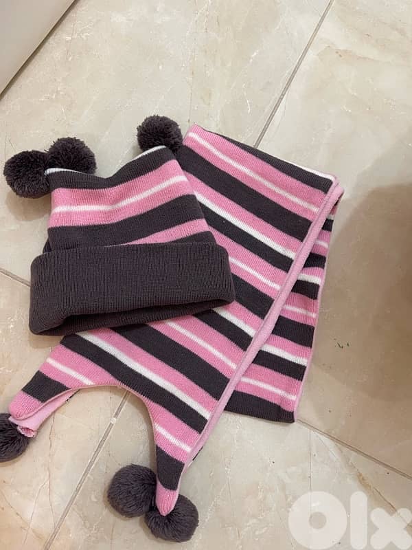 Nice hats and scarf set for kids 5