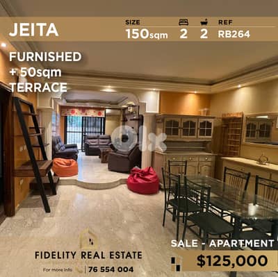 Apartment for sale in Jeita RB264 شقة مفروشة للبيع في جعيتا