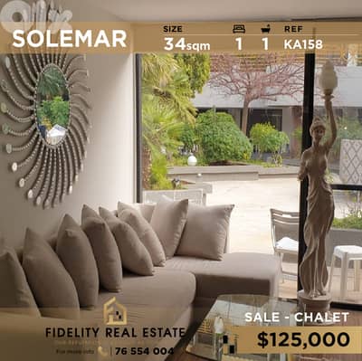 Chalet for sale in Solemar KA158 شاليه للبيع في سولمار