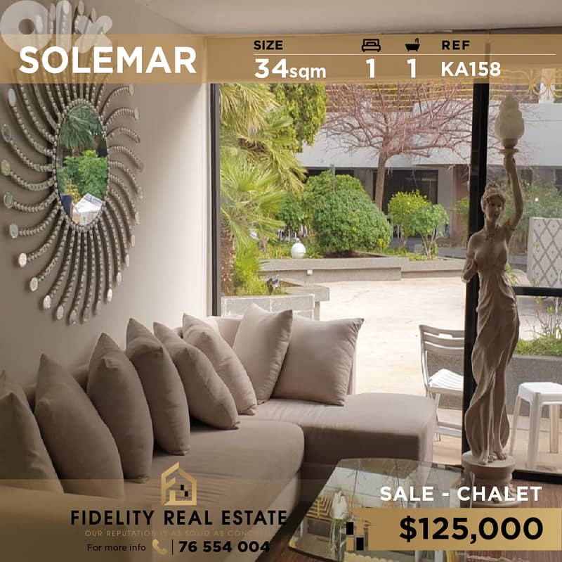 Chalet for sale in Solemar KA158 شاليه للبيع في سولمار 0