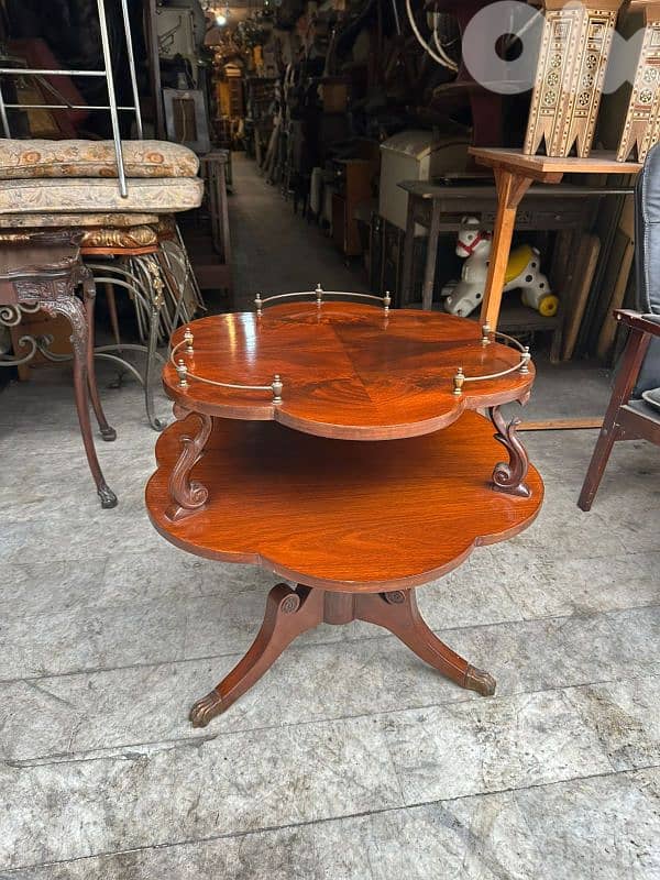 english victorian round table salonطاولة صالون انجليزية انتيك 0