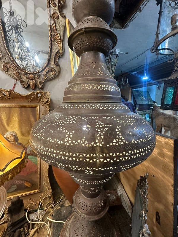 لمبادير فانوس حجم كبير شغل النعسان ١٦٠سم نحاس شغل يدوي 2