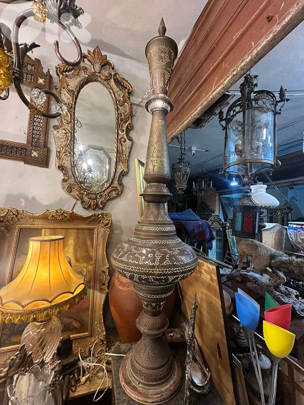 لمبادير فانوس حجم كبير شغل النعسان ١٦٠سم نحاس شغل يدوي 3