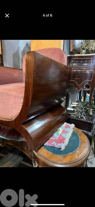 vintage antique art deco armchairs 1940' فوتوي ارديكو تصميم رائع