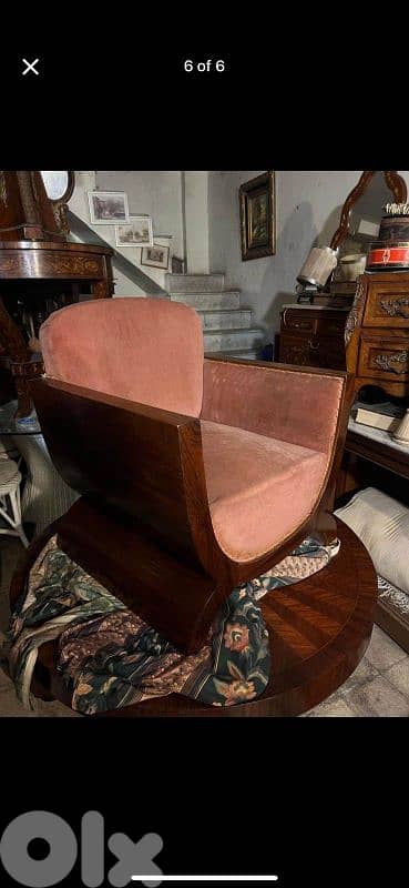 vintage antique art deco armchairs 1940' فوتوي ارديكو تصميم رائع 2