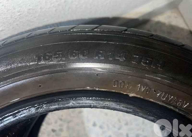 2x tires 14 165/60R14 2