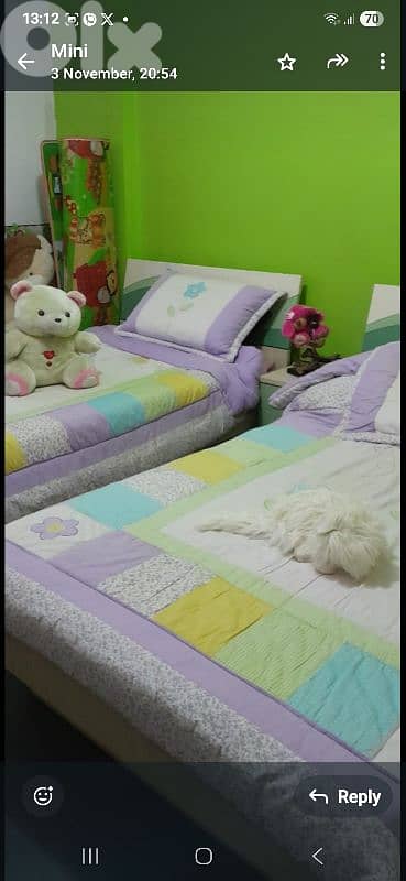 غرفة نوم أطفال  خارقة نظافة للبيع