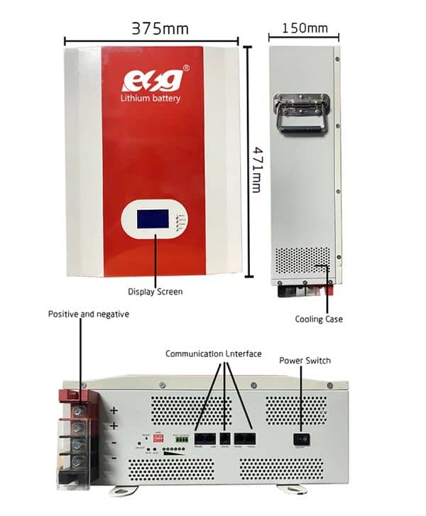 lithium battery 5kw 48v 2