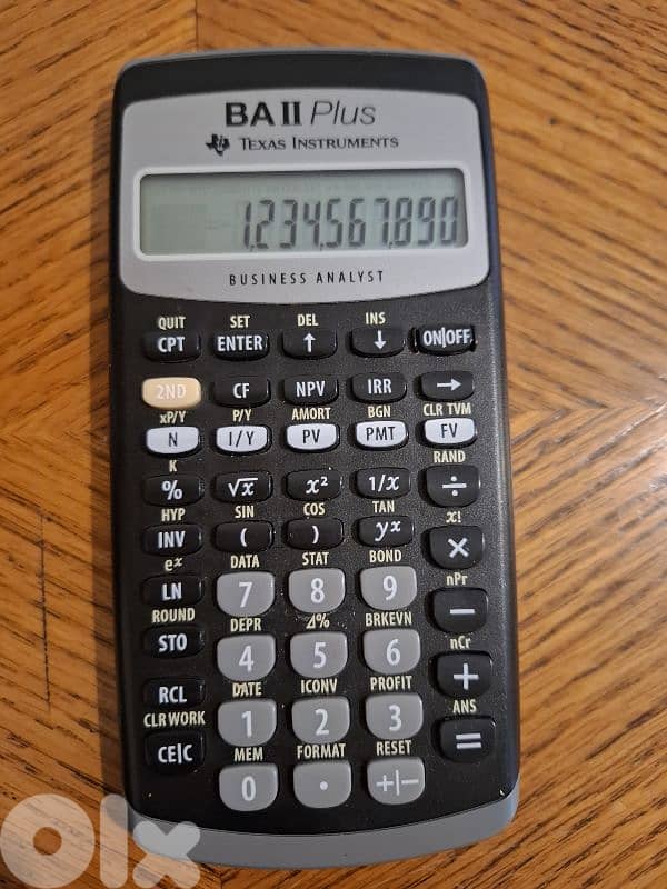 Texas Instruments BA II Plus business analyst 0