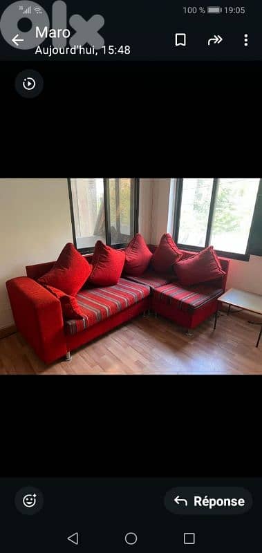 غرفة جلوس زاوية للبيع بحالة جيدة 1