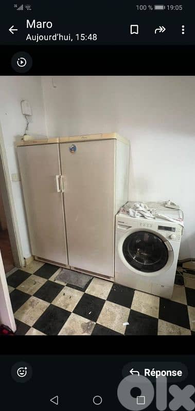 براد و غسالة اوتوماتيك مستعملين شي بسيط كتير نضاف 0