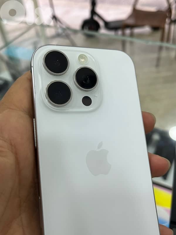 iphone 16 pro 256gb white battery 91% ktir ndif 1