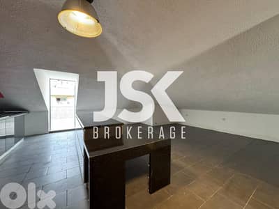 L19730 - Semi-Furnished Roof Apartment For Rent in Mansourieh