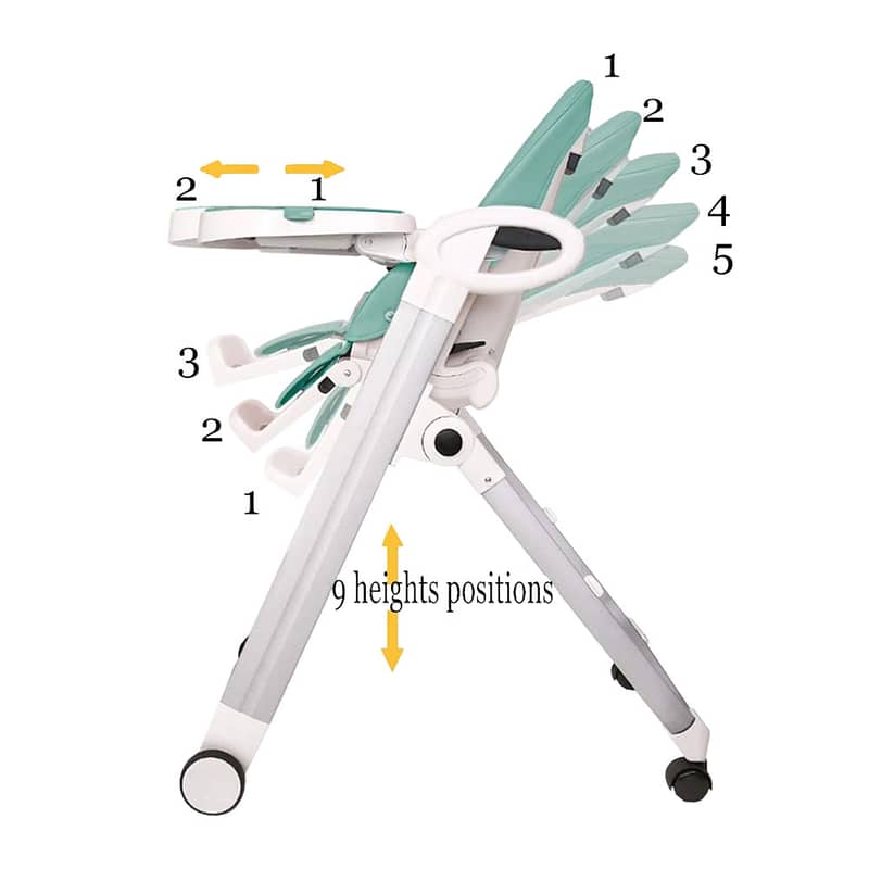 Portable Folding High Chair For Babies And Toddlers - كرسي طعام محمول 2