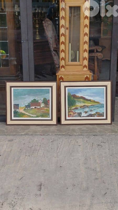 لوحات رسم زيتي اوروبيات 0