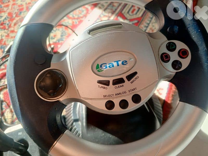 PS2 driving wheel and pedals and a hand brake 1