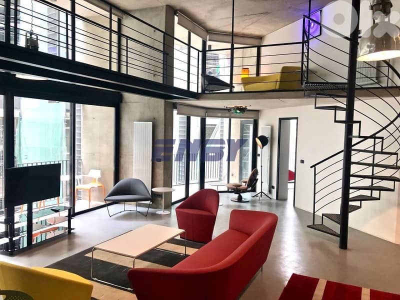 Apartment for Rent Achrafieh | Prime Location | Loft Style | Terrace 0