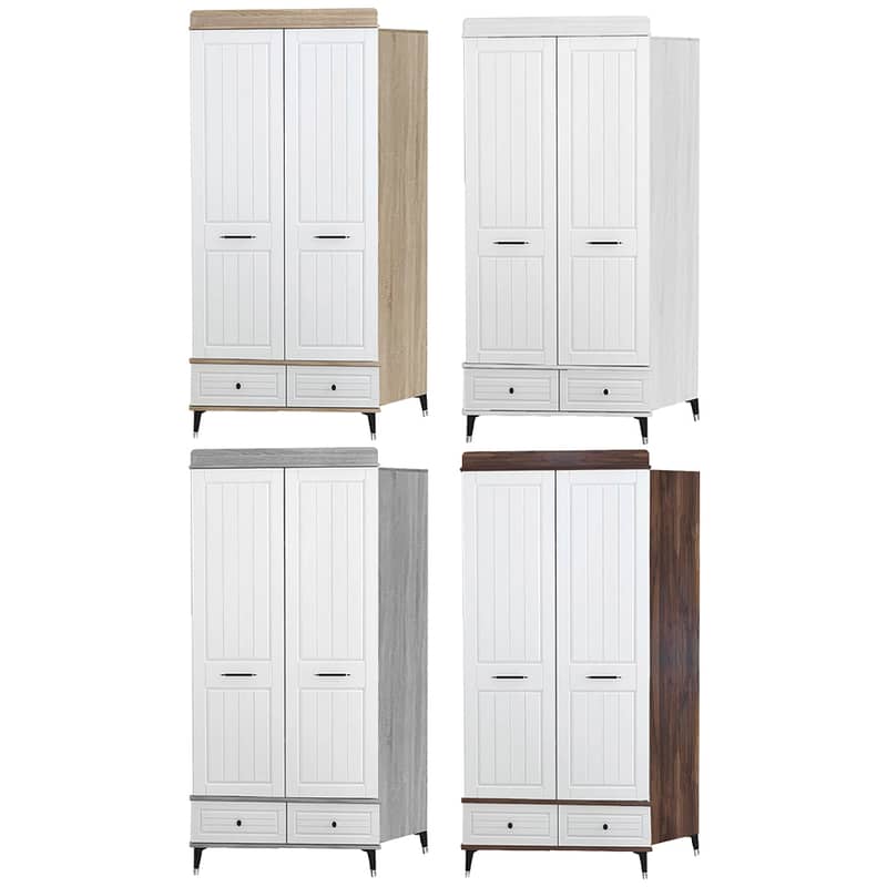 Wooden Baby Bed With Closet Treasury And Dresser Set - مجموعة سرير خشب 3