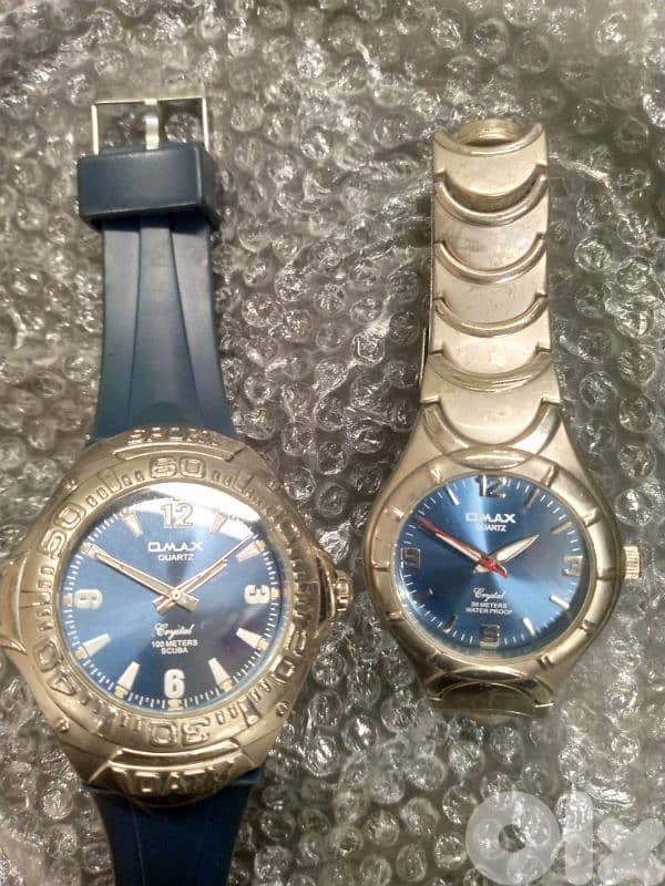 2 Omax watches scuba 100meters  vintage japanese movement 0