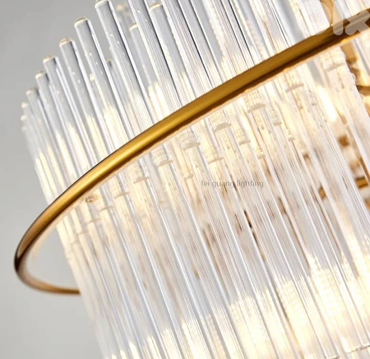 Crystal brass plated chandelier big size 120cm bought from amazon 1