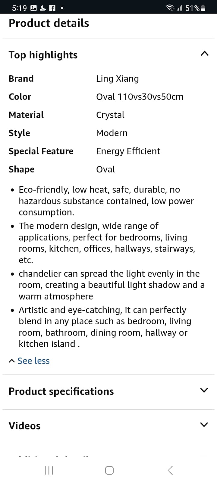 Crystal brass plated chandelier big size 120cm bought from amazon 2