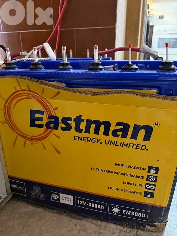 Eastman Tubular Deepcycle Battery 300A for UPS and Solar systems 3