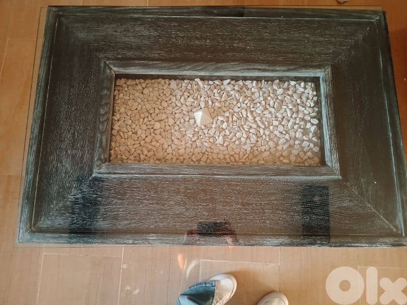 sofa  leather and table 2