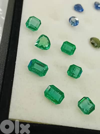 natural emerald , sapphire