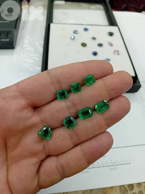 natural emerald , sapphire 3