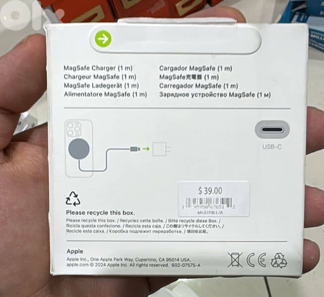 Apple magsafe charger 1m 1