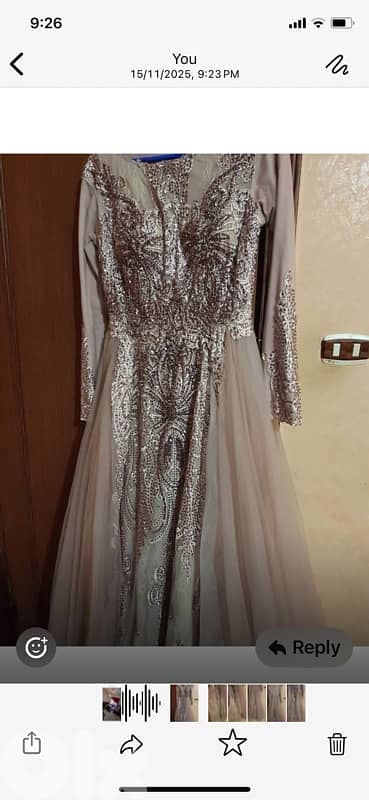 فستان سهره رائع قياس ٣٨ 1