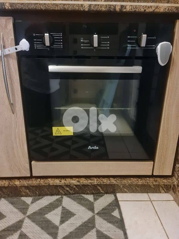 Arda Gas & Electric Oven 60 cm Black 0